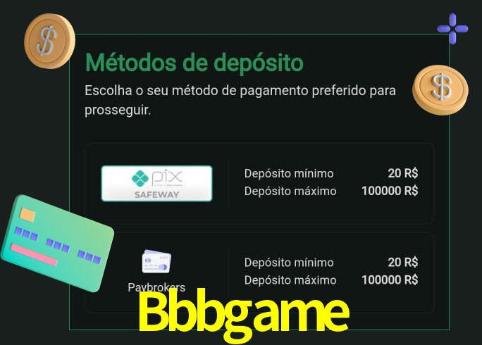 O cassino Bbbgame oferece uma grande variedade de métodos de pagamento